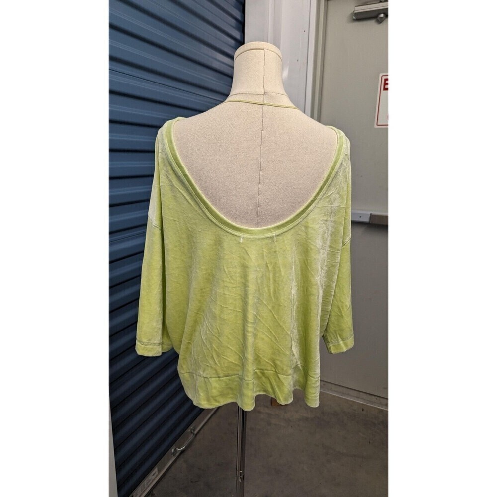 We The Free Valerie Velour Low Back Wide Sleeves Oversize Comfy‎ Top Small - Picture 7 of 11